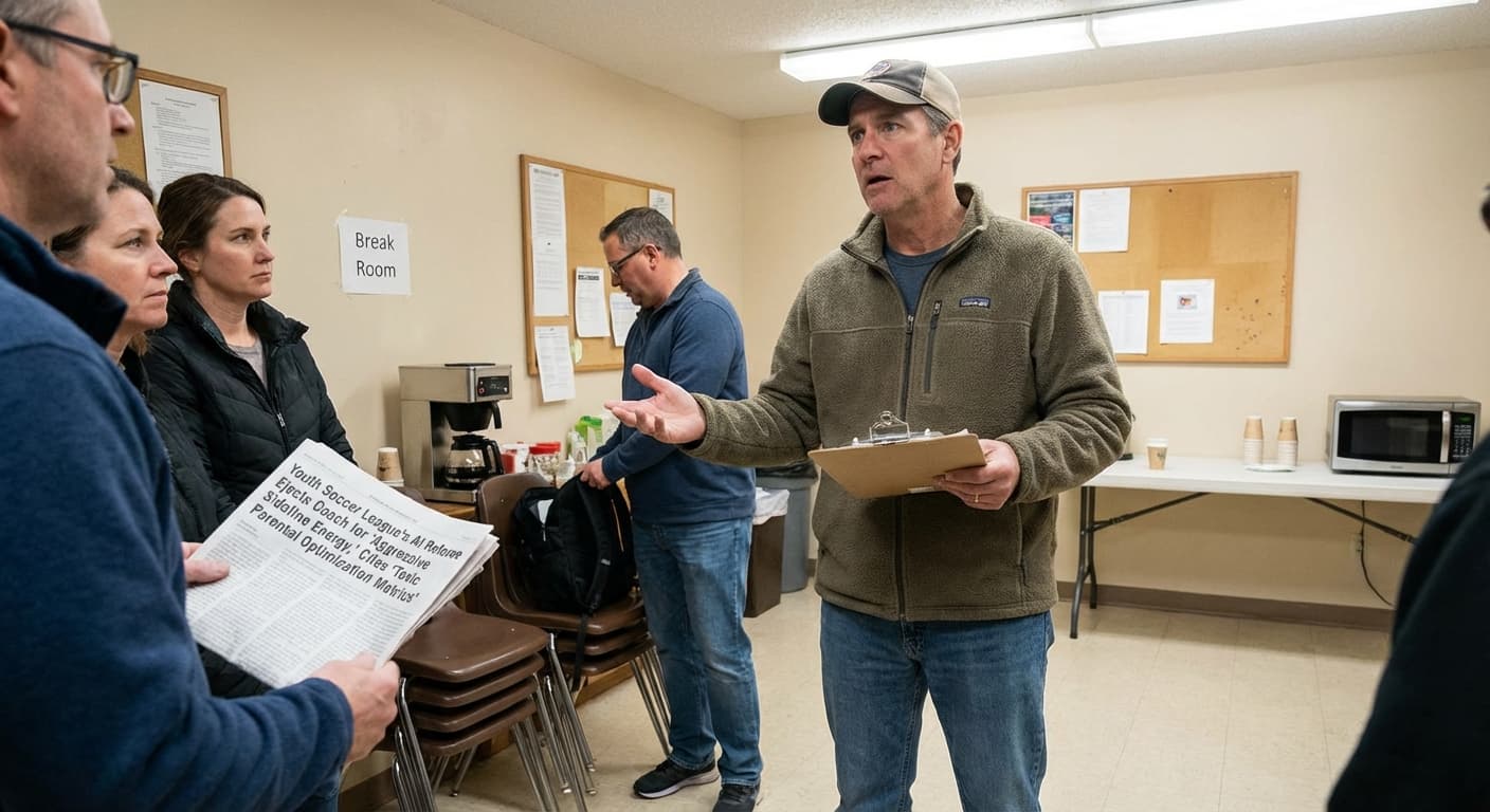 Youth Soccer League's AI Referee Ejects Coach for 'Aggressive Sideline Energy,' Cites 'Toxic Parental Optimization Metrics'