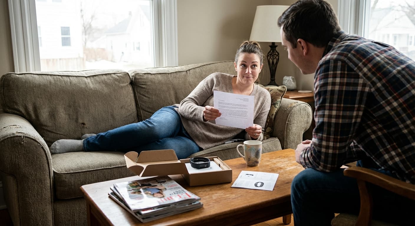 Woman's AI Fitness Tracker Schedules Intervention After Detecting 'Concerning Relationship With Couch Time', Contacts Emergency Contacts
