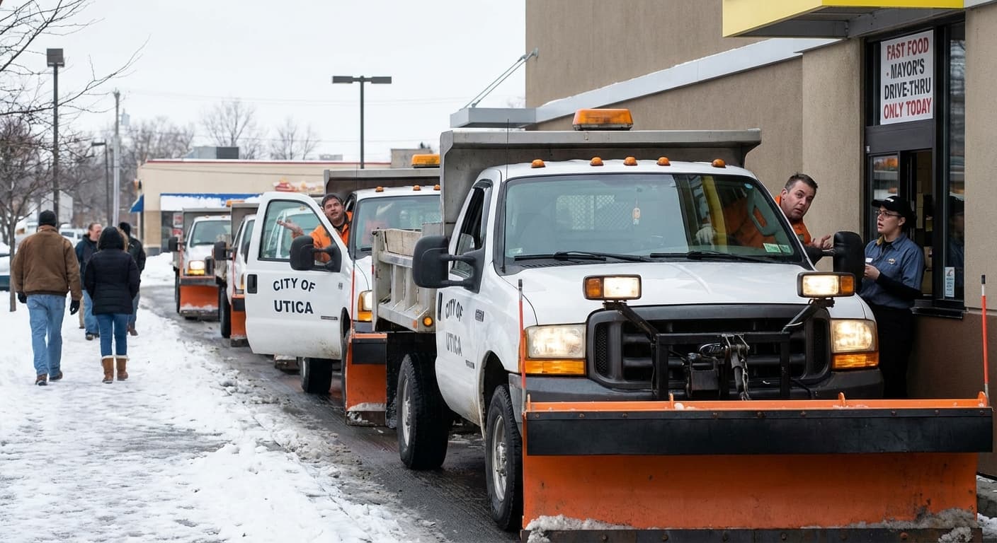 Utica Snow Plow AI System Routes Every Truck to Mayor's Driveway, Declares Rest of City 'Acceptably Winter-Adapted'