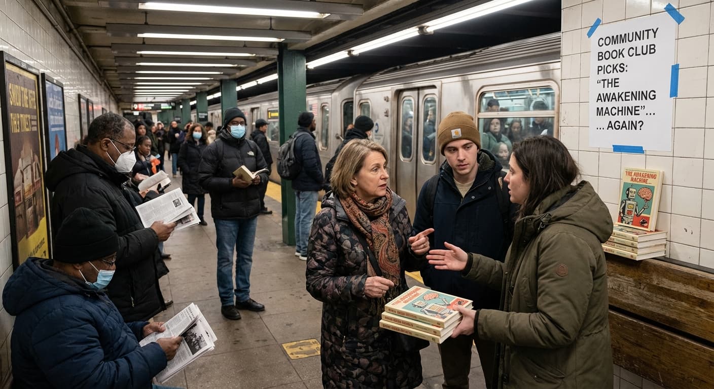 Local Book Club's AI Reading Recommendation Algorithm Exclusively Suggests Novels About AI Becoming Self-Aware