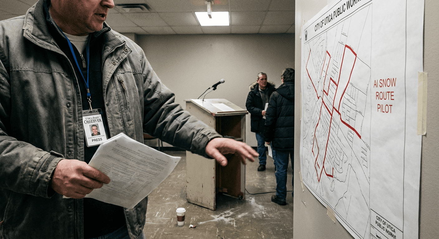 Utica Introduces AI-Powered Snow Removal That Only Plows Streets Leading to Turning Stone Casino